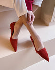 Charice™| Red Suede Pumps