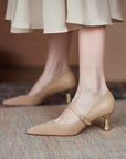 Oma™| Wine Strap Pumps