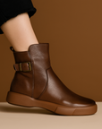 Jovena™| Leather Ankle Boots