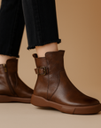 Jovena™| Leather Ankle Boots