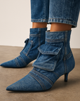 Mavina™| Denim Boots