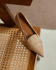 Caline™| Sleek Tan Heels