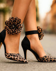 Cysella™| Leopard-Blossom Heels