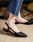 Bricia™| Satin Slingback Flats