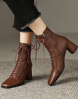 Brielle™| Lace-Up Ankle Boots