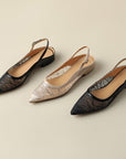 Kaela™| Shimmer Slingback Flats