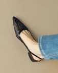 Kaela™| Shimmer Slingback Flats