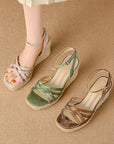 Nalia™| Strappy Platform Wedges