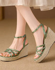 Nalia™| Strappy Platform Wedges
