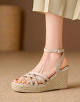 Nalia™| Strappy Platform Wedges