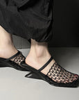 Jamil™| Mesh Curve Mules