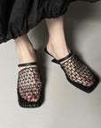 Jamil™| Mesh Curve Mules
