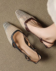 Cecilia™| Woven Sling Heels
