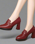 Claudia™| Leather Pumps