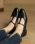Galira™| Leather Flats