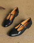 Galira™| Leather Flats