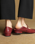 Galira™| Leather Flats