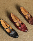 Galira™| Leather Flats