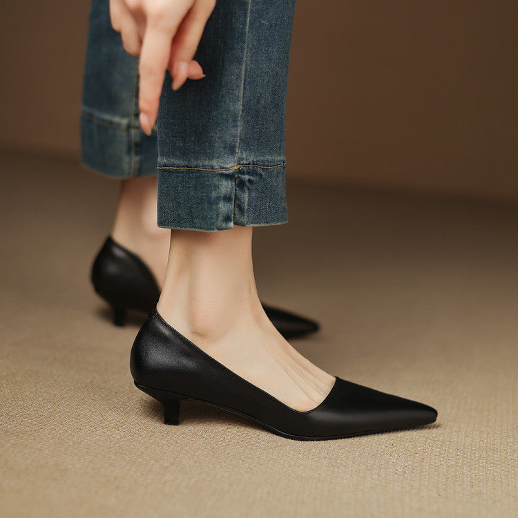 Kynora™| Leather Heels
