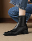Solyra™| Leather Ankle Boots