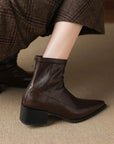 Solyra™| Leather Ankle Boots