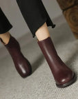 Zantina™| Leather Ankle Boots