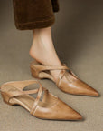 Virelina™| Leather Mules