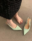 Lurevia™| Pointed Toe Slingbacks