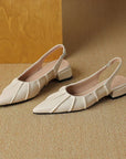 Irinella™| Pleated Slingbacks