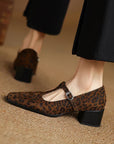Kalvoria™| Leopard Mary Janes