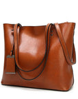 Yade™| Leather Crossbody-Tote Bag