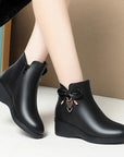Elowen™| Leather Ankle Boots