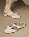 Lina™| Square Toe Slippers