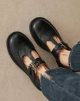 Leona™| Leather Mary Janes