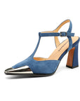 Fioren™| Leather T Strap Pumps