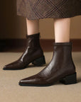 Solyra™| Leather Ankle Boots