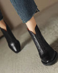 Everly™| Leather Ankle Boots