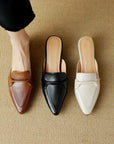 Giselle™| Genuine Leater Mules
