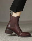 Zantina™| Leather Ankle Boots