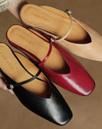 Mirala™| Leather Mules