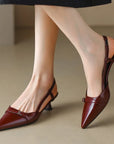 Zenyra™| Pointed Toe Slingbacks