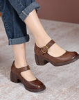 Agnes ™ | Leather Mary Janes