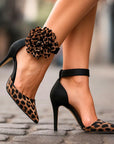 Cysella™| Leopard-Blossom Heels