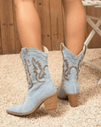 Selinne™| Denim Ankle Boots
