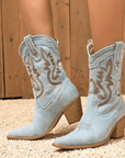 Selinne™| Denim Ankle Boots