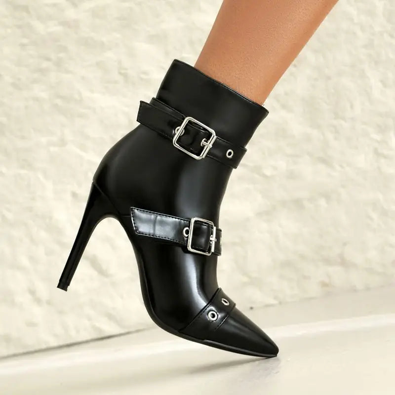 Kirella™| Buckle Stiletto Boots