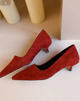 Charice™| Red Suede Pumps