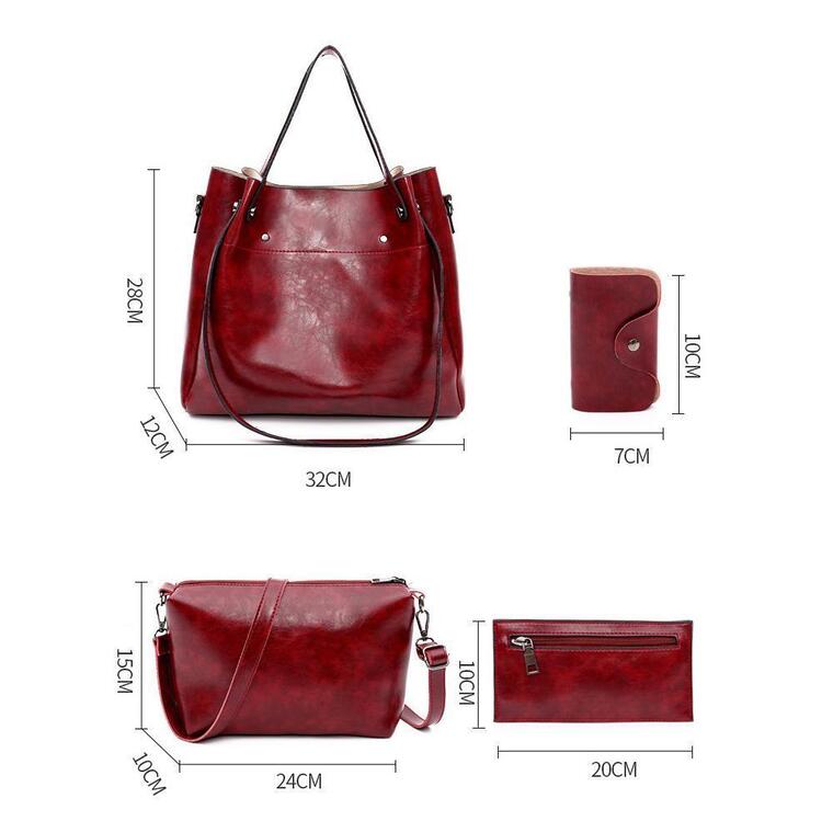 Valenza™| Riley Vintage 4-Piece Bag Set
