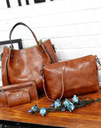 Valenza™| Riley Vintage 4-Piece Bag Set