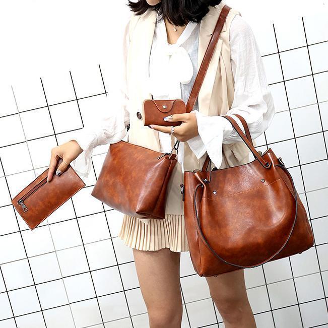 Valenza™| Riley Vintage 4-Piece Bag Set